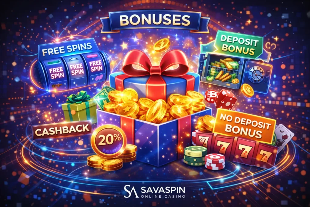 savaspin app bonuses banner